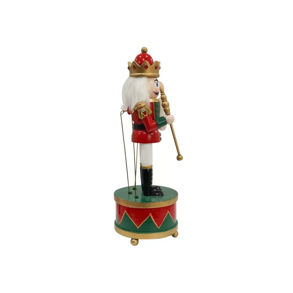 Gloria Store Schiaccianoci Natalizi<Schiaccianoci Di Natale In Legno Con Carillon H.30 Cm