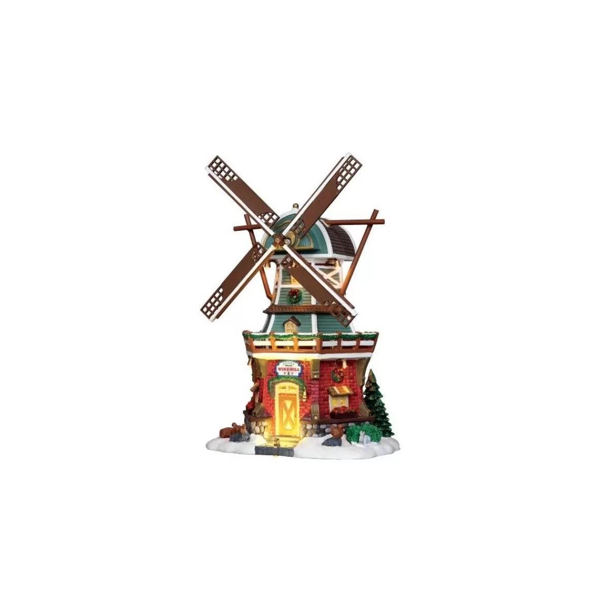 Gloria Store Edifici, Giostre e Scene<Stony Brook Windmill Con Alimentatore - Lemax 25384