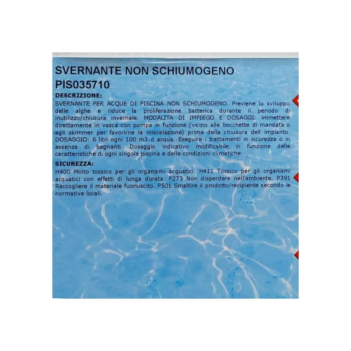 Gloria Store Prodotti chimici<Svernante Per Piscine 10 Kg Trattamento Invernale