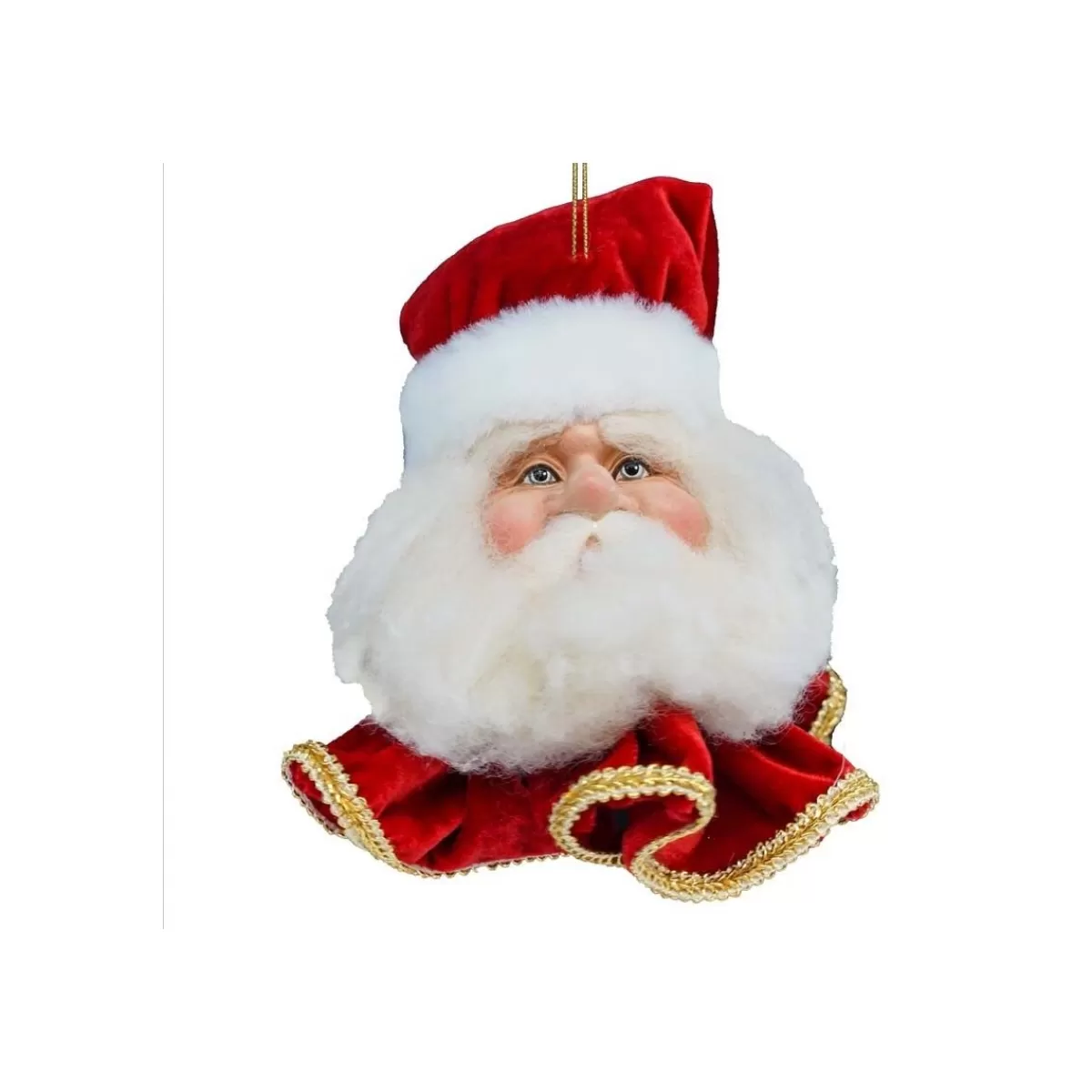 Gloria Store Babbo Natale<Testa Di Babbo Natale Da Appendere H.13 Cm