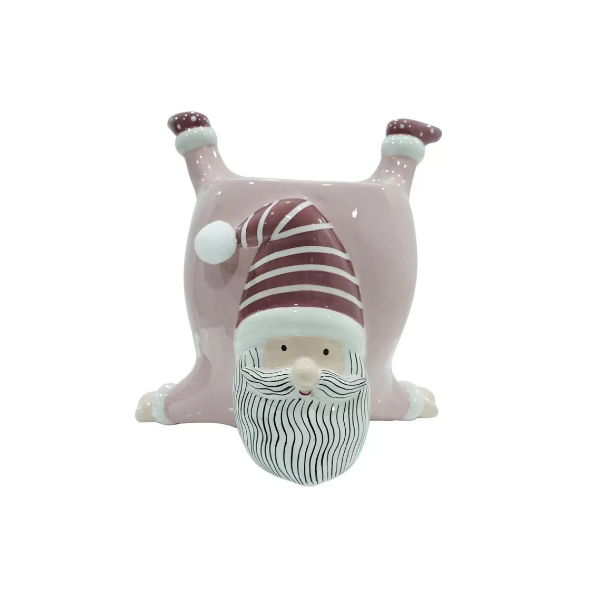 Gloria Store Ceramica | Babbo Natale<Vaso Babbo Natale Rosa In Ceramica H.20 Cm