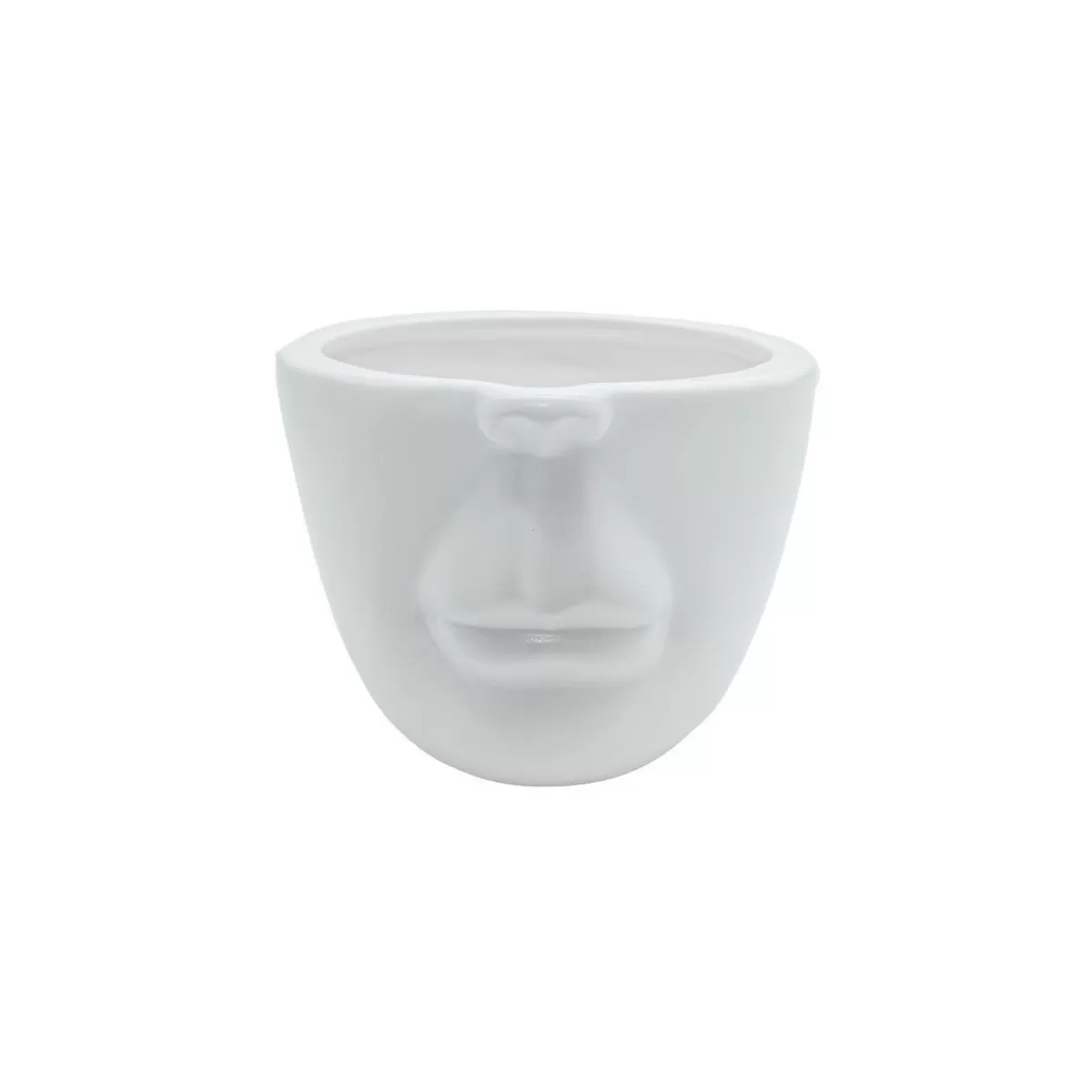 Gloria Store • Vasi | • Espositori e Mobiletti<Vaso In Ceramica Bianco H.10 Cm