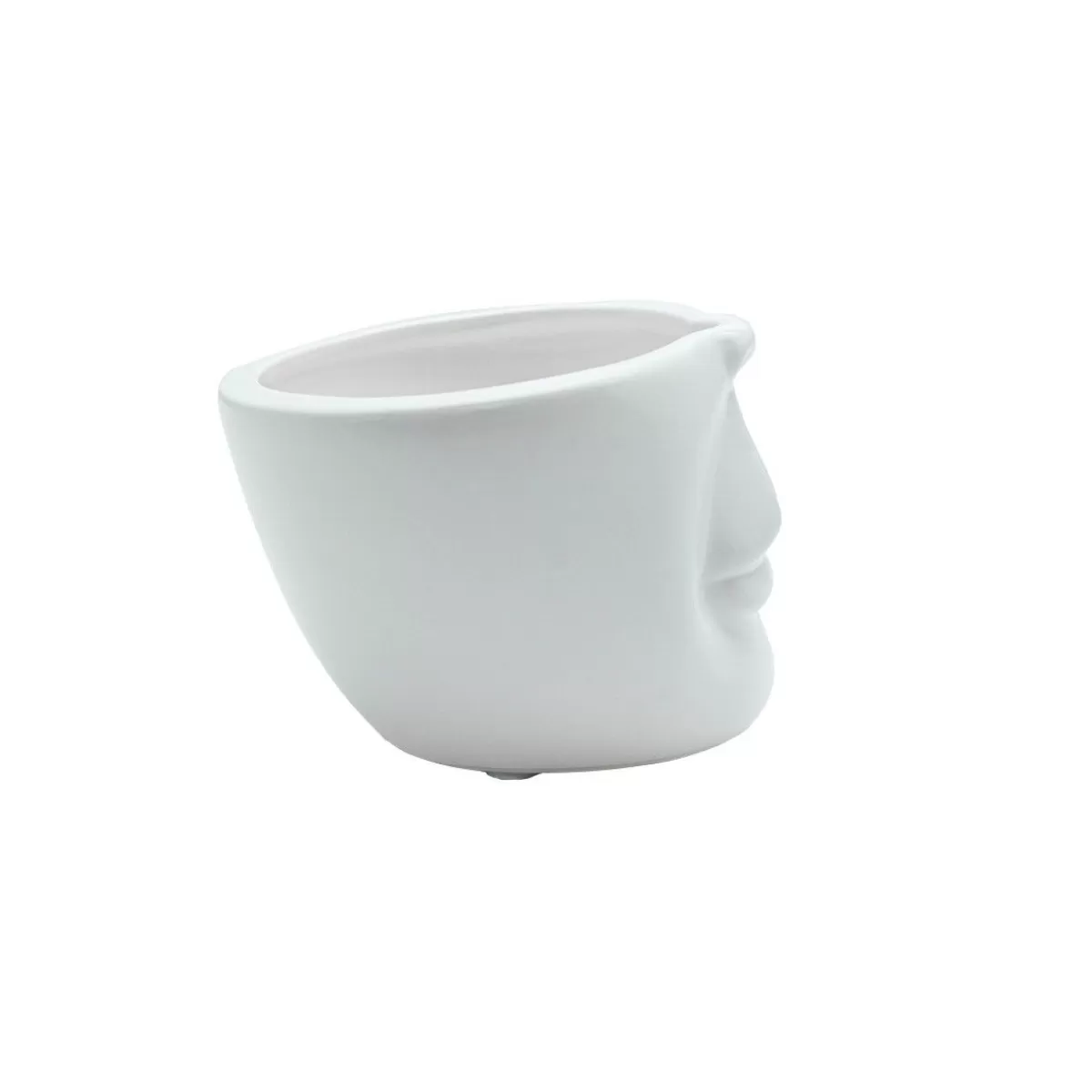 Gloria Store • Vasi | • Espositori e Mobiletti<Vaso In Ceramica Bianco H.10 Cm