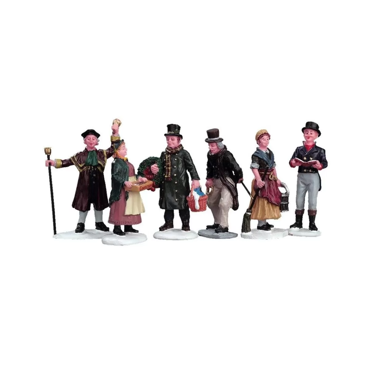 Gloria Store Personaggi<Village People Figurines Set Of 6 - Lemax 92356